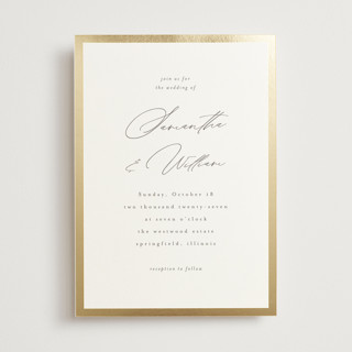 Surround Foil-Pressed Wedding Invitations