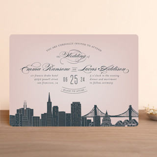 Big City - San Francisco Foil-Pressed Wedding Invitations