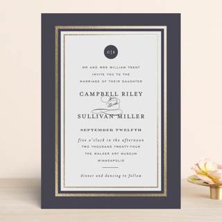 Prelude Foil-Pressed Wedding Invitations