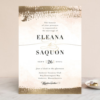 Never ending Foil-Pressed Wedding Invitations
