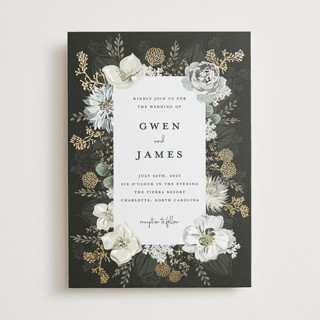 Embracing Foil-Pressed Wedding Invitations