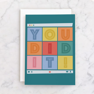 Zoom Grad Individual Graduation Greeting Cards
