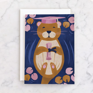 Otterly Proud Individual Graduation Greeting Cards