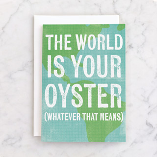 World is Your Oyster Individual Graduation Greeting Cards
