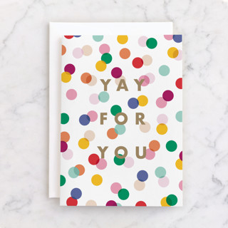 yay for you Individual Graduation Greeting Cards