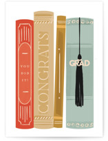 bookshelf Individual Graduation Greeting Cards