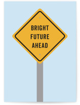 Bright Future Ahead Individual Graduation Greeting Cards