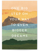 Big Step Individual Graduation Greeting Cards