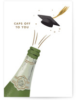 Caps Off To You Individual Graduation Greeting Cards
