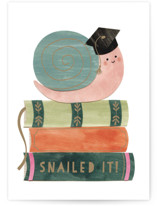Snailed it! Individual Graduation Greeting Cards