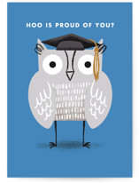 Hoo is Proud Individual Graduation Greeting Cards