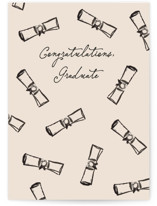 Diploma drop Individual Graduation Greeting Cards