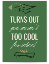 Too cool Individual Graduation Greeting Cards