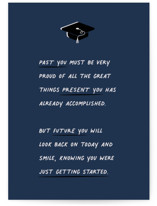 Tense Grad Individual Graduation Greeting Cards