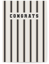 Congrats Stripes Individual Graduation Greeting Cards
