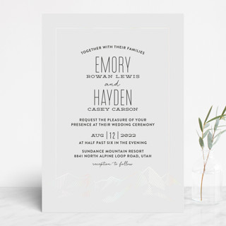 Mountain Vista Gloss-Press® Wedding Invitations