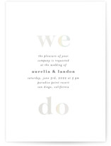 Sweet and Simple Gloss-Press® Wedding Invitations