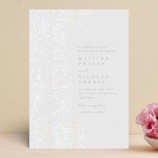 Refined Bouquet Gloss-Press® Wedding Invitations