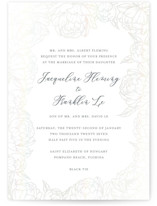 Blooming Peonies Gloss-Press® Wedding Invitations