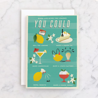 Lemon options Individual Get Well Greeting Cards