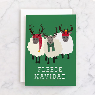 Fleece Navidad Individual Holiday Greeting Cards