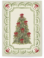 Holiday Bow tree Individual Holiday Greeting Cards