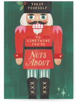Festive nutcracker Individual Holiday Greeting Cards