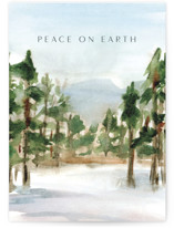Peaceful Holiday Forest Individual Holiday Greeting Cards