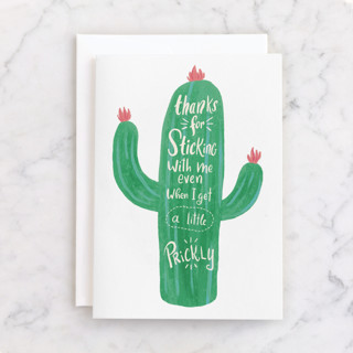Stuck Together Individual Just Because Greeting Cards