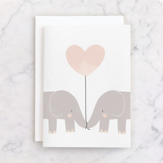 Elephants Individual Just Because Greeting Cards