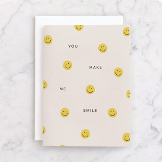 You make me smile Individual Just Because Greeting Cards