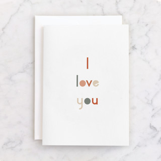 I love you type Individual Just Because Greeting Cards