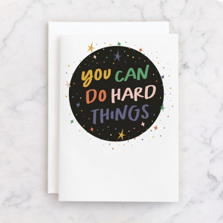 Do Hard Things Individual Just Because Greeting Cards