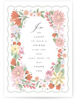 Grateful Floral Individual Just Because Greeting Cards