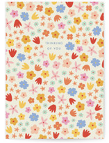 floral thinking of you Individual Just Because Greeting Cards