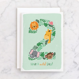 Wild day! Individual Kid's Birthday Greeting Cards