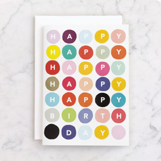 Happy Happy Happy Birthday Individual Kid's Birthday Greeting Cards