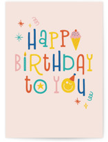 Smile Individual Kid's Birthday Greeting Cards