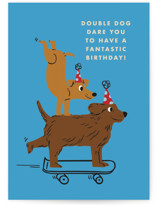 Double Dog Dare Individual Kid's Birthday Greeting Cards
