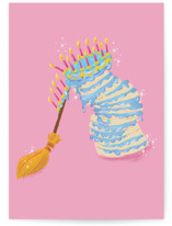 Disney's Briar Rose's Birthday Cake Individual Kid's Birthday Greeting Cards