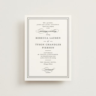 Eloquence Petite Wedding Invitations
