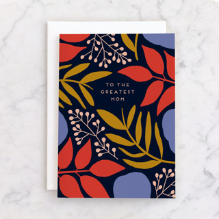 floral frame Individual Mother's Day Greeting Cards