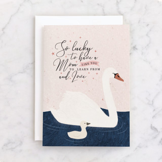 Swan Mom Individual Mother's Day Greeting Cards