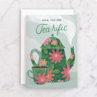 Tea-Riffic Mom Individual Mother's Day Greeting Cards