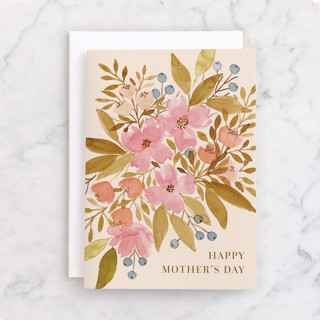 Watercolor Floral Individual Mother's Day Greeting Cards