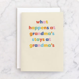 What happens at Grandma's Individual Mother's Day Greeting Cards
