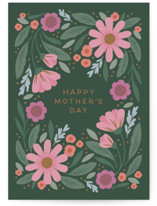 Floral Surround Individual Mother's Day Greeting Cards