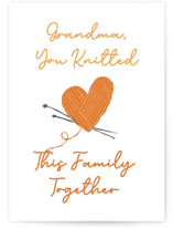 Grandma Knitted Family Individual Mother's Day Greeting Cards