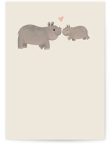 Hippo Mother's Day Individual Mother's Day Greeting Cards