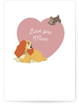 Disney's Lady and Puppy Individual Mother's Day Greeting Cards